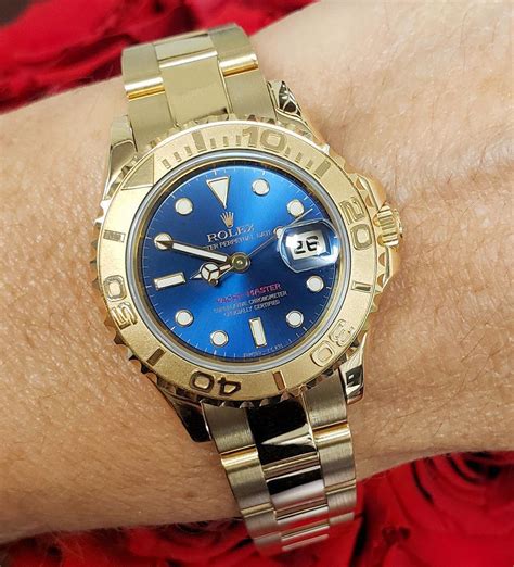 rolex yacht master blue gold|rolex yacht master for sale.